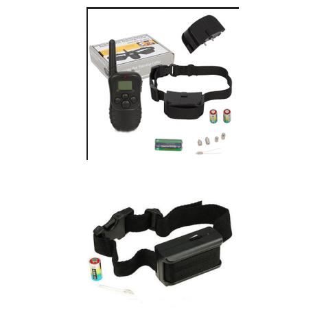 Collier 300m dressage/rappel pour chien+COLLIER ANTI ABOIEMENT ELECTRIQUE POUR CHIEN