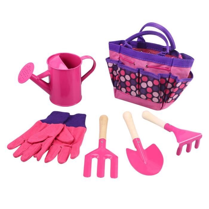 Arrosoir Jaune AUX Outils de Jardinage 11 Pi/èces Outils de Jardin avec Sac de Rangement Gants de Jardinage