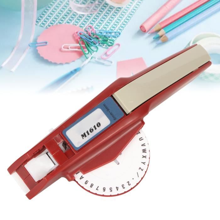 Qiilu Etiqueteuse d'embossage 36 caractères imprimables Facile à ...