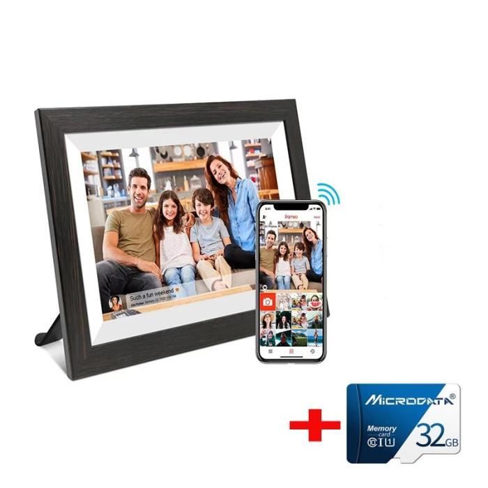 Cadre Photo Numérique GUOMIS 4 Pouces - Écran à Encre électronique, Téléchargement Via Bluetooth, Fixation Magnétique, Idéal Pour Cadeau Personnalisé