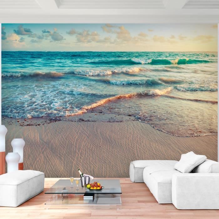 Papier Peint - Empty Beach 225x250cm - Intissé