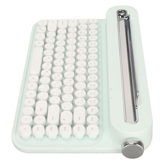 clavier sans fil rétro clavier sans fil vintage Clavier Bluetooth Vintage 86 informatique dordinateur Vert