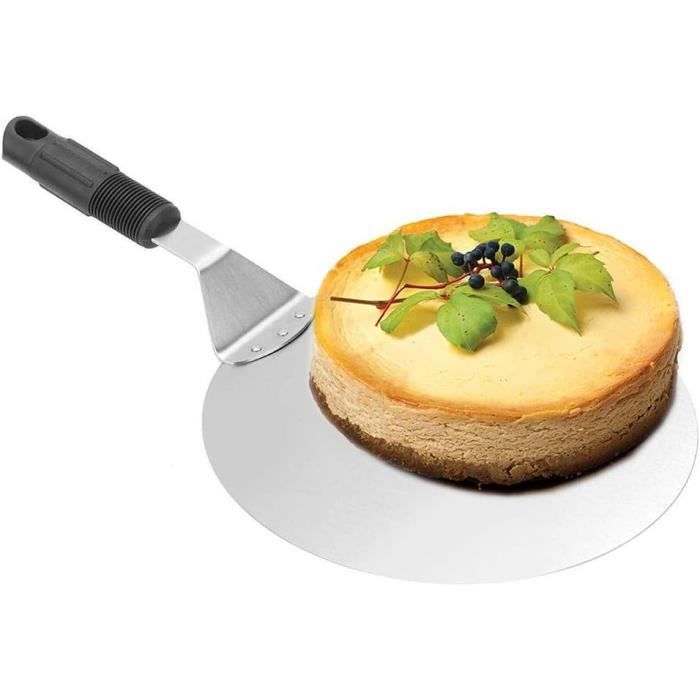 Pelle à Pizza Ronde En INOX Xrten 25,4 Cm - Outil Cuisson Grill Avec Manche Anti-Chaud - Idéale Pour Four Et BBQ