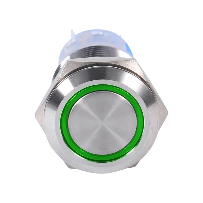 Interrupteur Rotatif 19mm 3 Positions 2NO2NC - Pour Machines CNC, 12-24V, LED, IP66 - 3