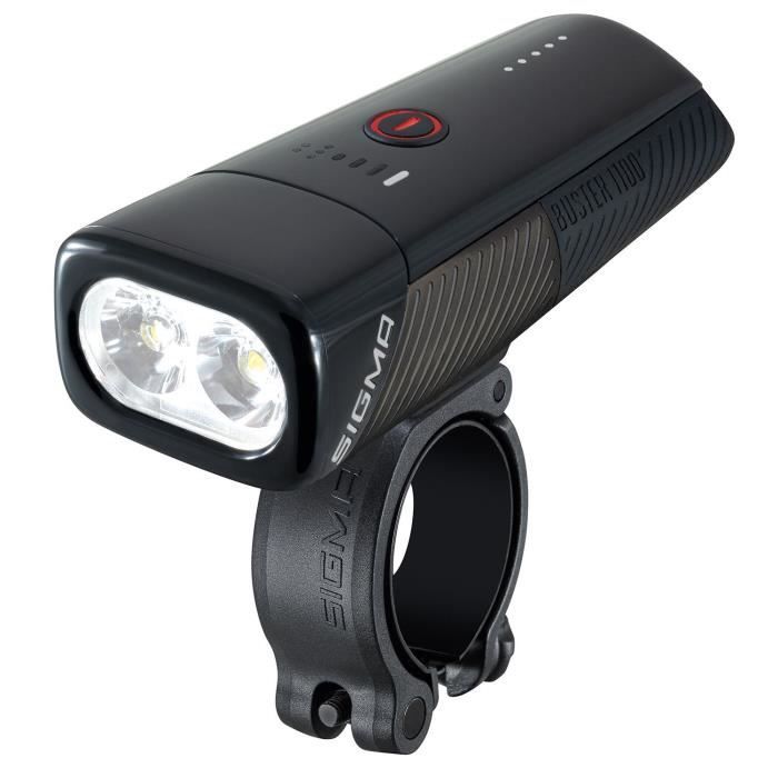 Éclairage Sigma Buster 1100 - noir - TU - 1100 Lumen - 165 m - 6 modes - 50 h