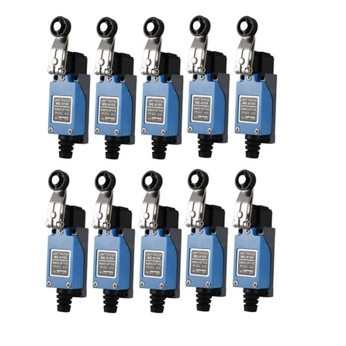 Bouton Poussoir Etanche Interrupteur De Fin De Course, ME-8111 Interrupteur à Levier à Rouleau Léger Réglable 250VAC 0 Micro Interrupteur