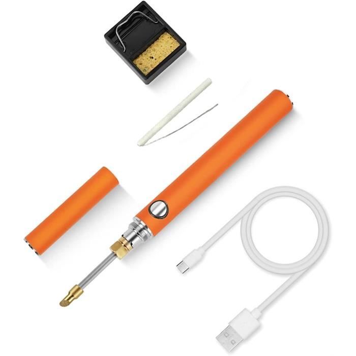 Fer à Souder RYOBI 4V USB Lithium - Jusqu'à 480°C - Ultra Compact, Avec Fil à Souder Et Capuchon De Sécurité (Sans Batterie) - RSI4-0