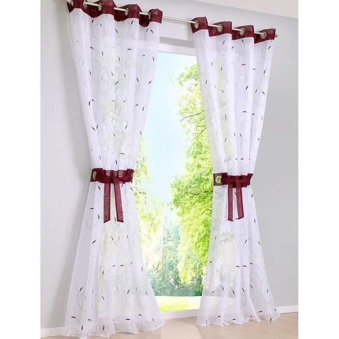 SIMPVALE 2 Pezzi Tende Della Soggiorno a Garofano Stampato Floreale Manuale Trattamento Delle Finestre per Sala, larghezza 150 cm, Arancia, Altezza 175cm