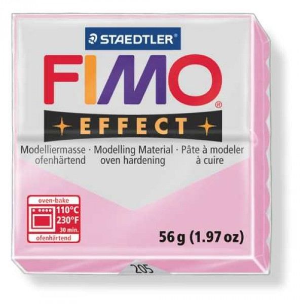 Pâte Fimo effet rose pastel 205 - Marque Staedtler - 56g