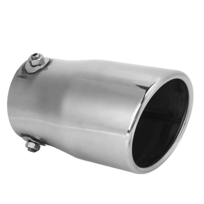 Silencieux D'échappement, Acier Inoxydable 2in Entrée 3in Sortie Silencieux D'échappement De Voiture Silencieux D'échappement Universel