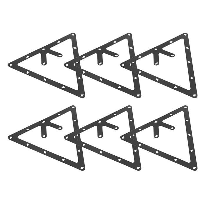 Lot De 6 Supports Métalliques Pour Poches De Billard – Fixations D’angle Et Centre – Vis Incluses – Pour Table De Billard