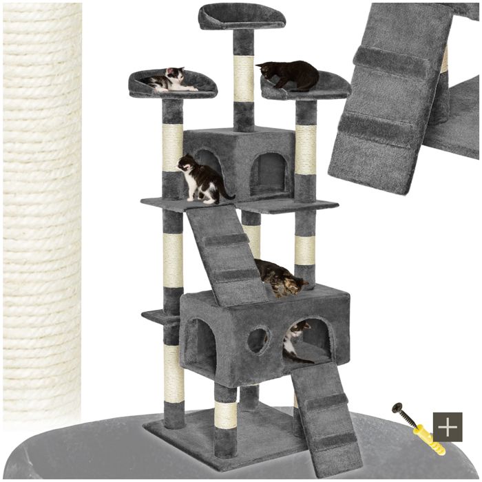 Arbre à chat - TECTAKE - Mobilier pour chat MOGLI