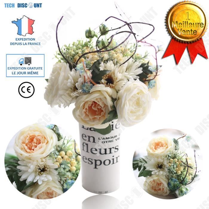 Gros Bouquets De Mariage Orange Brûlé Pour Une Belle Décoration De Maison