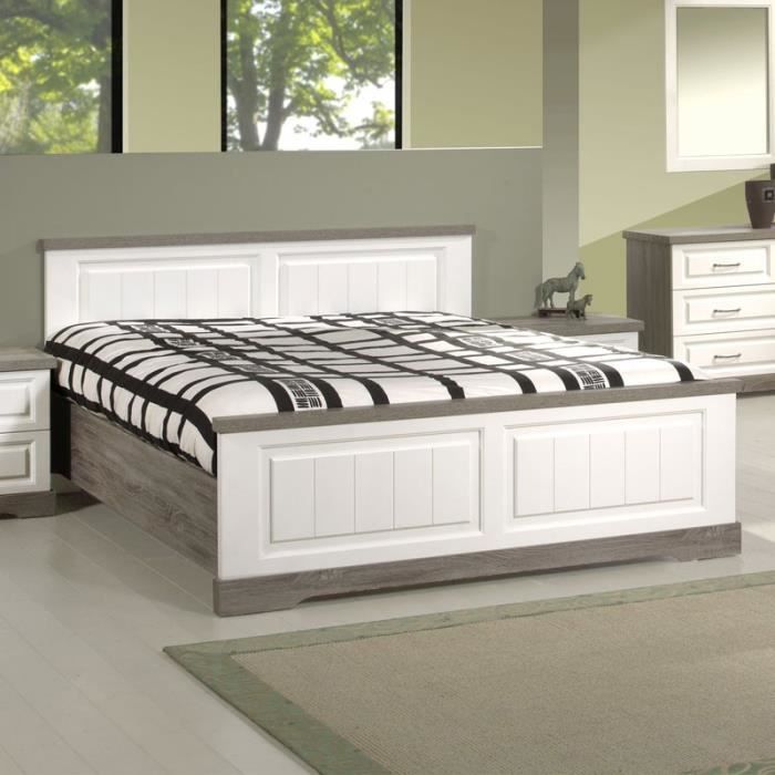 Cadre De Lit Tete De Lit 160 200 Tiva L 160 X L 200 Cm Cdiscount Maison