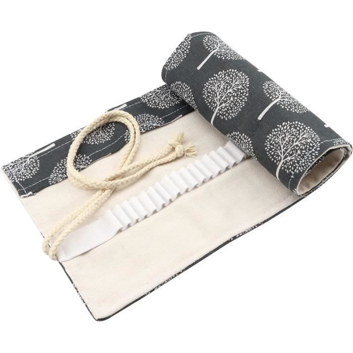 Sac à Crayons DOITEM 72 Trous - Trousse Toile Multi-usage Pour Crayons Ou Maquillage