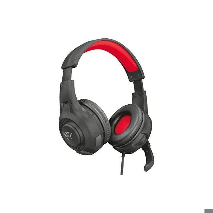 Casque gaming TRUST GXT 307 - Noir et rouge - Coussinets circum-auraux souples et confortables