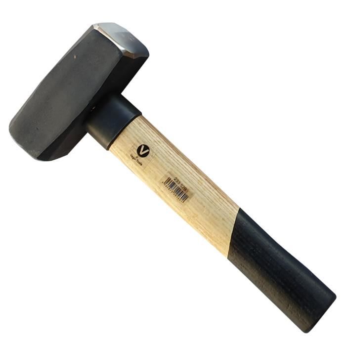 ViGOR V2663-1500 Massette 1500g - Manche Hickory Avec Protection Caoutchouc, Outil Robuste