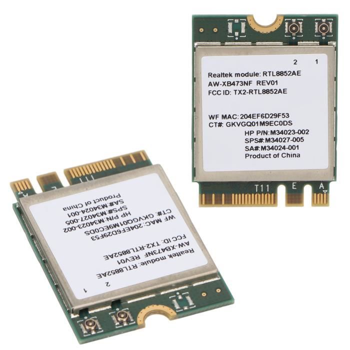 Carte Réseau WiFi Bluetooth Intel QCNFA364A NGFF M.2 802.11ac + BT 4.1