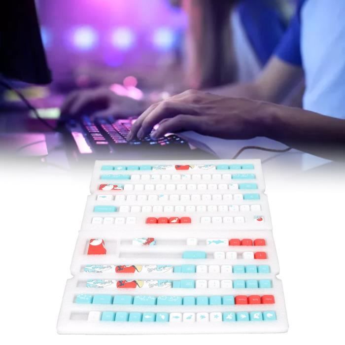 Kit De Touches Clavier Arc-en-ciel PBT - 39 Touches + Extracteur - Personnalise Ton Clavier Gaming Ou Bureau