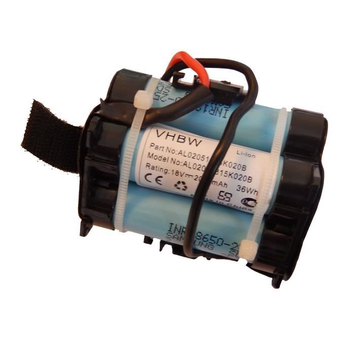 Vhbw Li-Ion batterie 2000mAh pour tondeuse à gazon robot tondeuse Gardena 124562, R38Li, R40 Li, R45 Li, R50Li, R70 Li