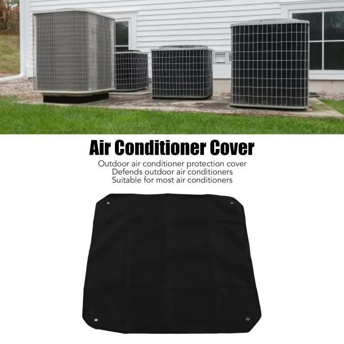 ABCCC Housse De Climatisation Extérieure, Housse De Protection Pour Climatiseur Imperméable, Anti-poussière, Anti-neige, XL (90 X 40 X 70 Cm