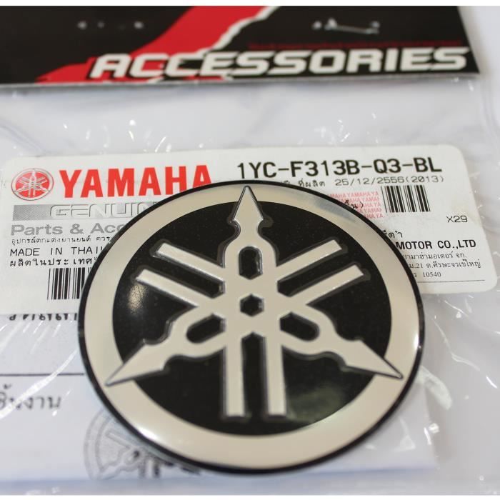 100/% GENUINE 55mm Diam/ètre YAMAHA TUNING FOURCHE Autocollant Embl/ème Logo BLEU Motoneige ATV ARGENT sur/élev/é bomb/é Alliage M/étallique Construction Autoadh/ésif Moto Jet Ski