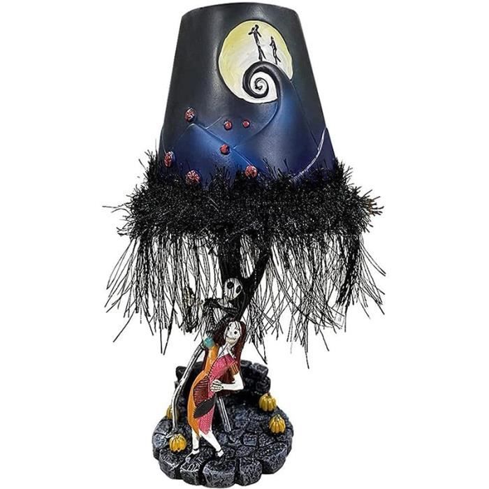 Lampe De Table Chapeau De Sorcière Halloween - Résine Fabriquée à La Main - Éclairage Ambiance Chaud - 10,5x7,5x18 Cm - Décoration