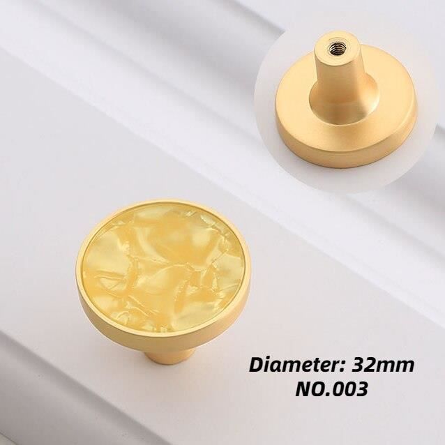 Lot De 3 Boutons Poignées En Alliage De Zinc Et Céramique Avec Rosace à Trou Unique En Cuivre Antique, - Décoration