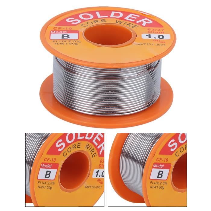 Fil à Souder étain 0,6 Mm Avec Flux 60% - 3 Mètres - Marque Textool - Neuf Pour électronique