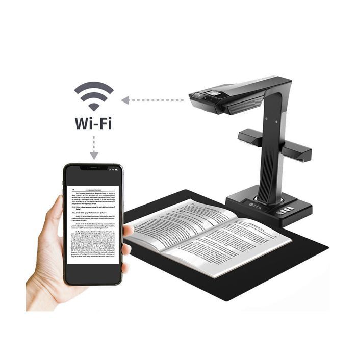 Scanner De Livres CZUR ET24 Pro - 24 MP Format A3 - OCR 180 Langues - Compatible Windows/Mac/Linux