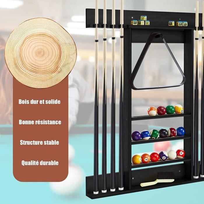Porte-queues de billard en bois et inox - Innov - René Pierre