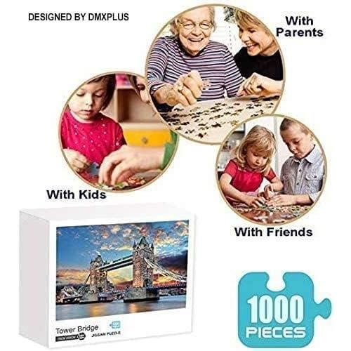 Puzzle 1000 Pièces White Mountain - Illustration Artistique 'J'aime Les Saisons' - 24 X 30 Pouces