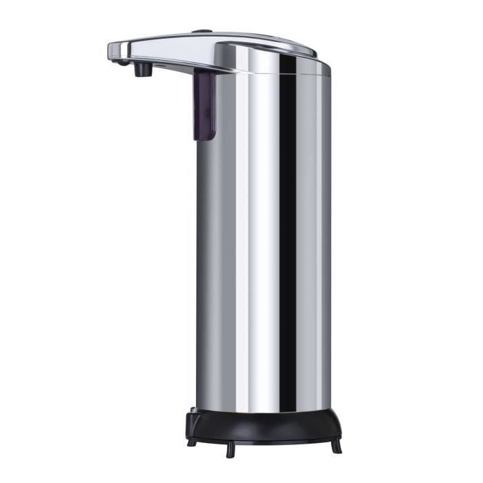 Distributeur De Savon Automatique Sans Contact - Design Blanc Ou Argent - Capteur Infrarouge, Sur Piles