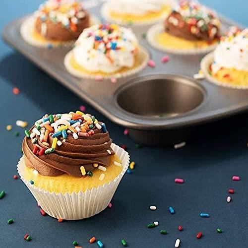 Lot De 48 Moules à Muffin En Silicone Réutilisables, Moules à MuffinM,oules Individuels En