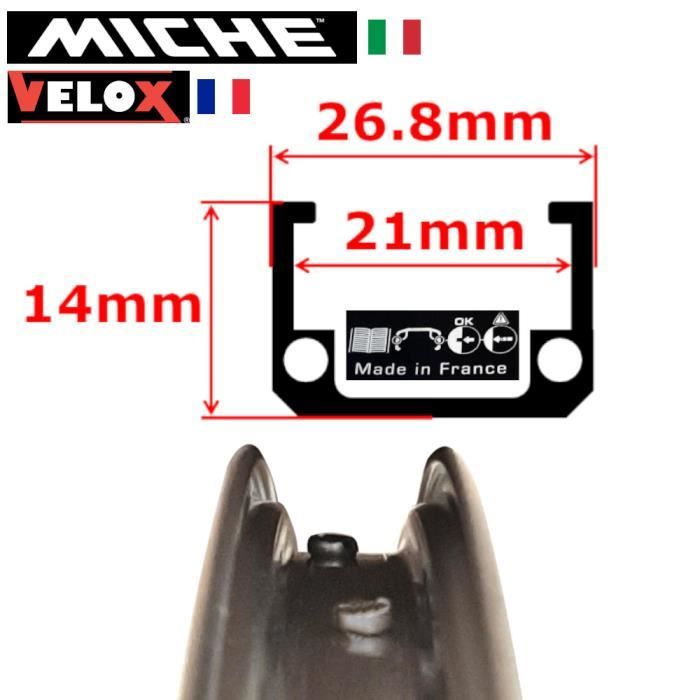 Roue Avant Vélo XMX 26 Pouces En Aluminium Noir - Pour VTT