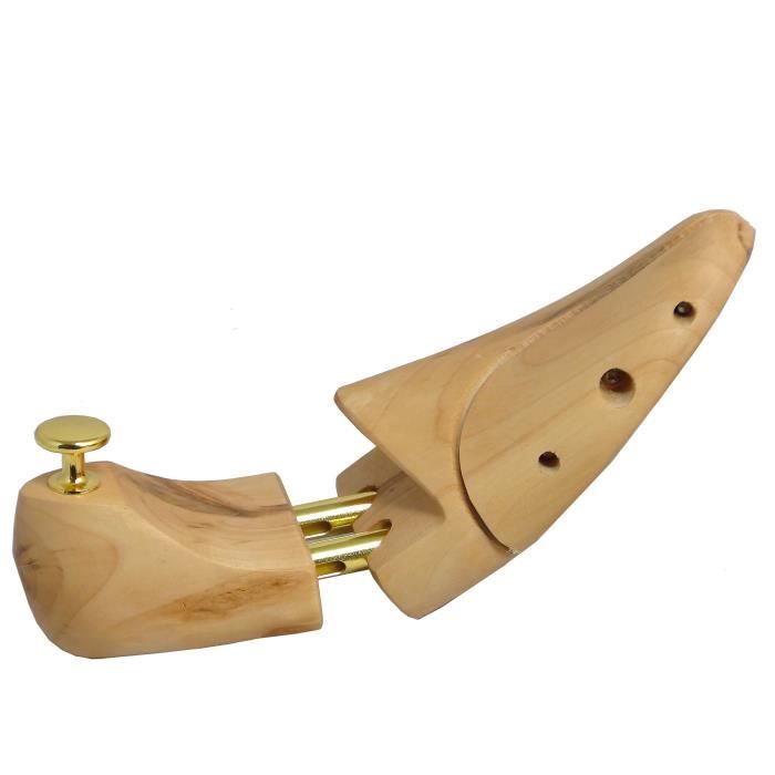 Embauchoirs 2 paires EU 43-46 bois massif lotus | Leroy Merlin