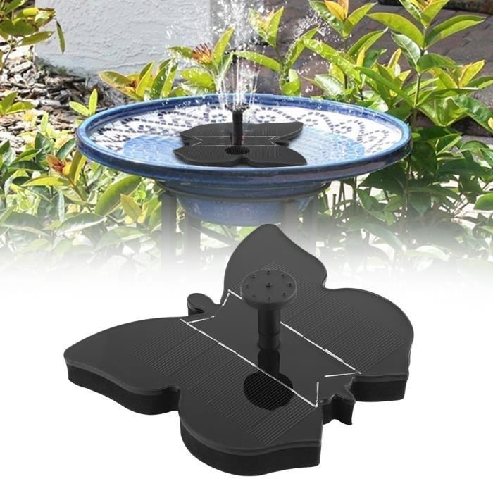 Pompe à Eau Solaire Pour Bassin Et Fontaine De Jardin - 7V, 1.2W, 200L/H, Hauteur Max 60 Cm - Kit Avec Panneau
