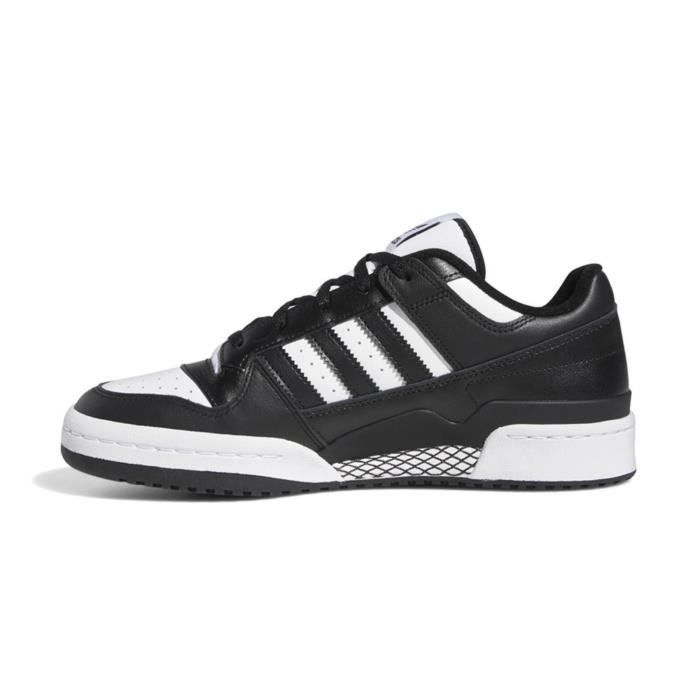 Basket Homme adidas Originals Forum Low HQ1494 Noir Cuir Lacets Homme Noir Cdiscount Chaussures