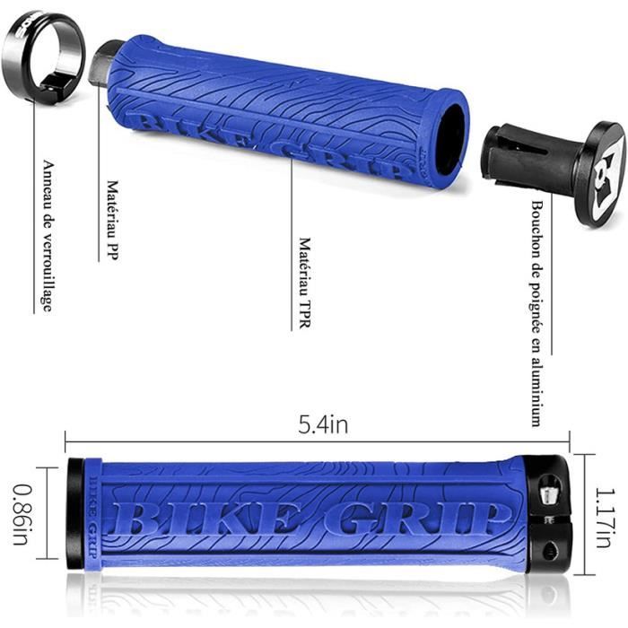 Poignée de guidon en cuir et aluminium pour vélo de route et VTT, pièces ergonomiques, équipement de cyclisme