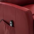 1628Inspiré® Fauteuil luxe confort & relaxation,Fauteuil inclinable électrique Rouge bordeaux Similicuir SIZE:68 x 87 x 105 cm Meubl-2