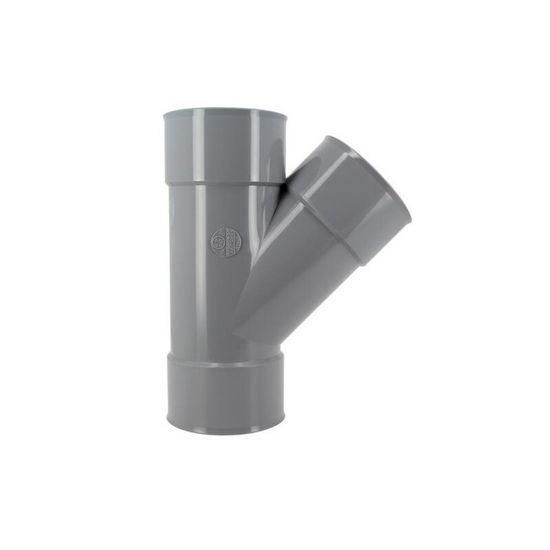Raccord PVC Embranchement 45° Mâle/femelle - Diamètre 100/50 Mm - Gris Nicoll - Pour Plomberie Et évacuation - 7