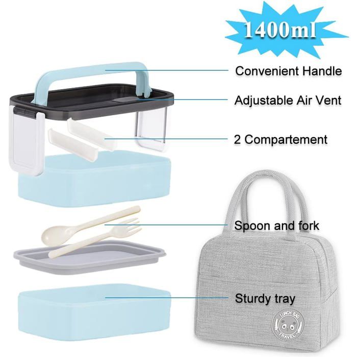 TopLLC Boîte à Lunch Bento Sac à Lunch Réutilisable