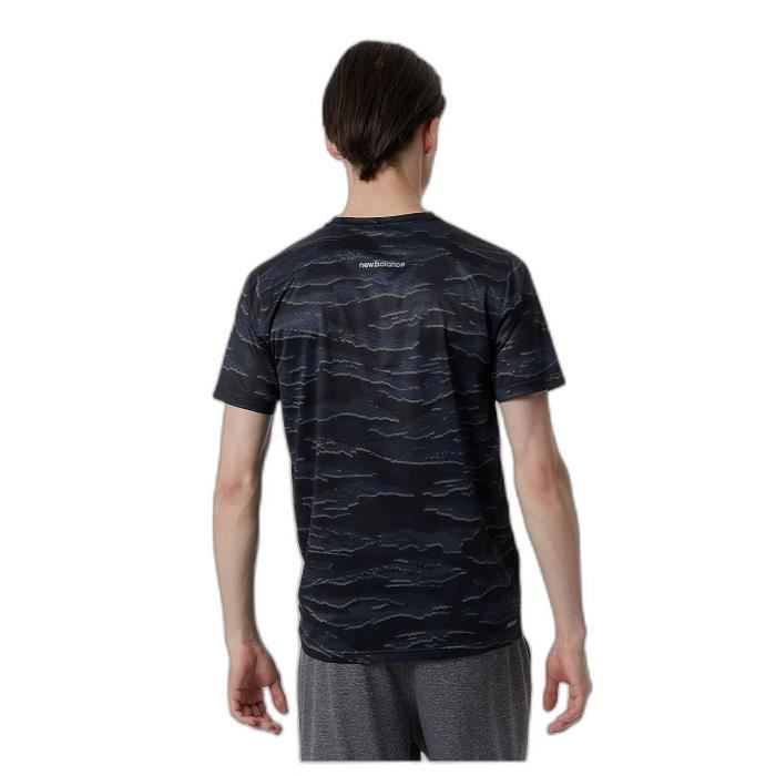 T-shirt de running New Balance Accelerate - noir multi heather - homme - S  - Cdiscount Sport