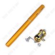 TD® Alliage d'aluminium type stylo canne à pêche mini poche portable petite canne à pêche radeau de glace pêche pont pêche-3