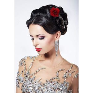 Pince Barrette à Cheveux Avec Nœud Et Strass - Cristal, Couleur Argent - Neuf Avec étiquettes