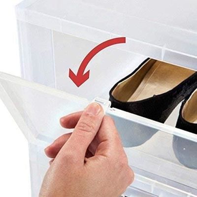 Une Boîte À Chaussures Empilable Transparente En Acrylique - Pour Chaussures  Homme Et Femme - Boîte De Rangement Pour Chaussu[J288] - Cdiscount Maison