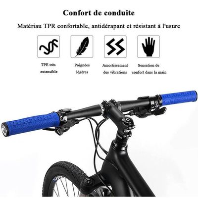Poignées draisienne vélo 14 et 16 pouces bleu (paire) pour les clubs et collectivités | Decathlon Pro