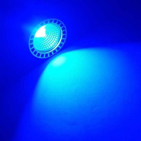 Ampoule LED GU10 5W couleurs - Température lumière :Bleu - Cdiscount Maison