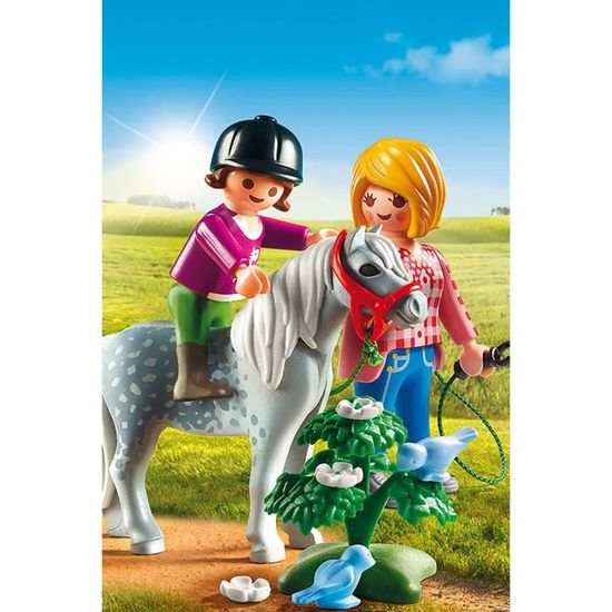 Playmobil Country Cavalière avec soigneur et poney