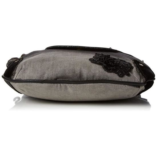 Gsell Sac bandouli re 17WAXFNW Noir Desigual Polyester garni
